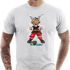 T-shirt geek homme - Super Gaulois ! - Couleur Blanc - Taille S