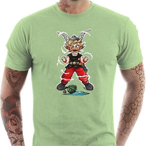 T-shirt geek homme - Super Gaulois ! - Couleur Tilleul - Taille S