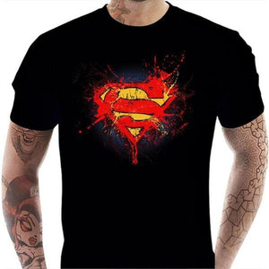 T-shirt geek homme - Superman - Couleur Noir - Taille S