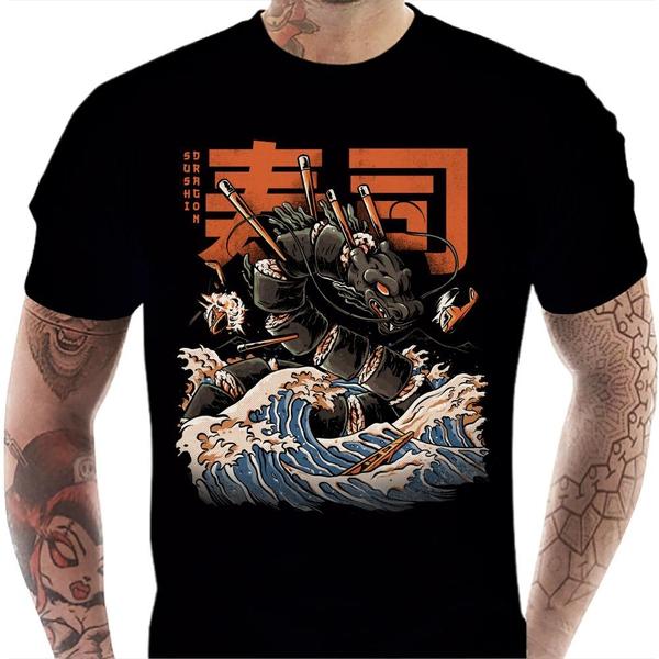 T-shirt geek homme - Sushi dragon