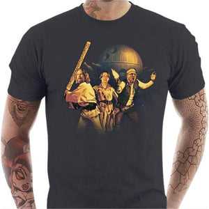 T-shirt geek homme - The Big Starwarski - Couleur Gris Foncé - Taille S