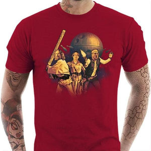 T-shirt geek homme - The Big Starwarski - Couleur Rouge Tango - Taille S