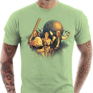 T-shirt geek homme - The Big Starwarski - Couleur Tilleul - Taille S