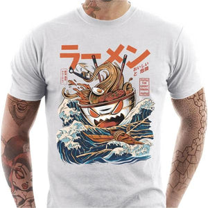 T-shirt geek homme - The Great Ramen - Couleur Blanc - Taille S