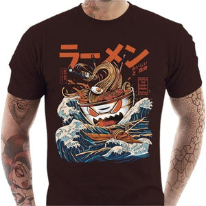 T-shirt geek homme - The Great Ramen - Couleur Chocolat - Taille S
