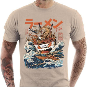 T-shirt geek homme - The Great Ramen - Couleur Sable - Taille S