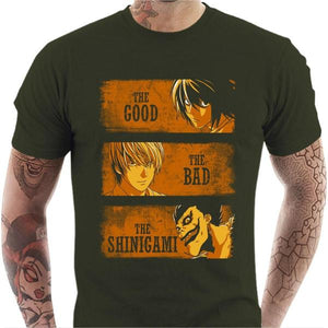T-shirt geek homme - The Shinigami – le Bon la Brute et le Truand - Couleur Army - Taille S