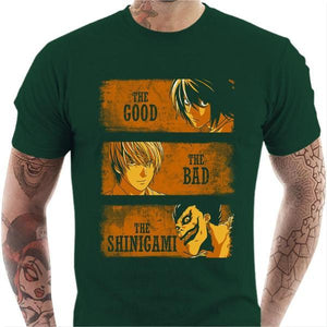 T-shirt geek homme - The Shinigami – le Bon la Brute et le Truand - Couleur Vert Bouteille - Taille S