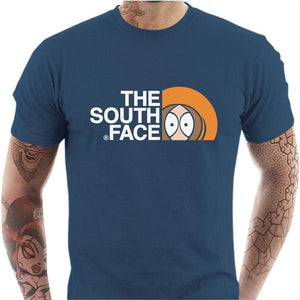 T-shirt geek homme - The south Face - Couleur Bleu Gris - Taille S