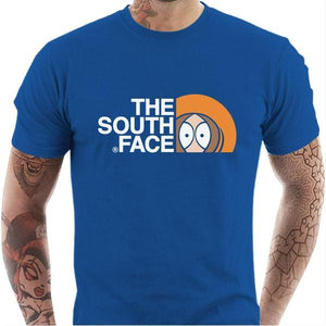 T-shirt geek homme - The south Face - Couleur Bleu Royal - Taille S