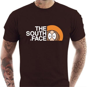 T-shirt geek homme - The south Face - Couleur Chocolat - Taille S