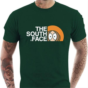 T-shirt geek homme - The south Face - Couleur Vert Bouteille - Taille S