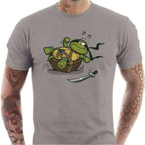 T-shirt geek homme - Turtle Loser - Couleur Gris Clair - Taille S