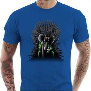 T-shirt geek homme - Unexpected King - Couleur Bleu Royal - Taille S