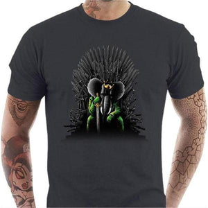 T-shirt geek homme - Unexpected King - Couleur Gris Foncé - Taille S