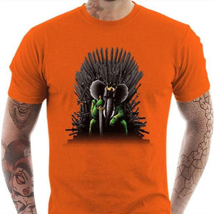T-shirt geek homme - Unexpected King - Couleur Orange - Taille S