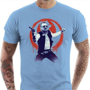 T-shirt geek homme - Walt Solo - Couleur Ciel - Taille S