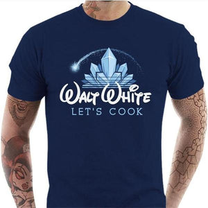 T-shirt geek homme - Walt White - Couleur Bleu Nuit - Taille S