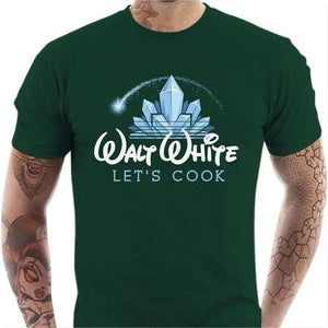 T-shirt geek homme - Walt White - Couleur Vert Bouteille - Taille S