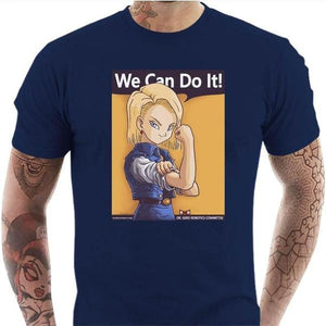 T-shirt geek homme - We can do it - Couleur Bleu Nuit - Taille S