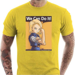 T-shirt geek homme - We can do it - Couleur Jaune - Taille S