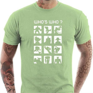 T-shirt geek homme - Who's Who ? - Couleur Tilleul - Taille S