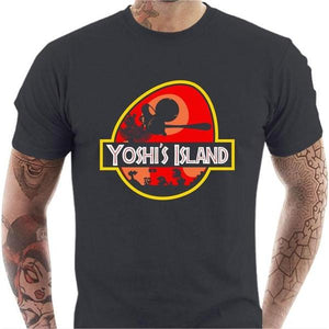 T-shirt geek homme - Yoshi's Island - Couleur Gris Foncé - Taille S