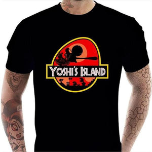 T-shirt geek homme - Yoshi's Island - Couleur Noir - Taille S