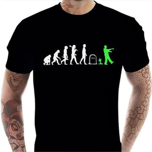 T-shirt geek homme - Zombie - Couleur Noir - Taille S
