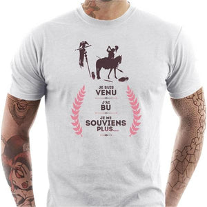 T-shirt humour homme - Chevalier inconscient - Couleur Blanc - Taille S