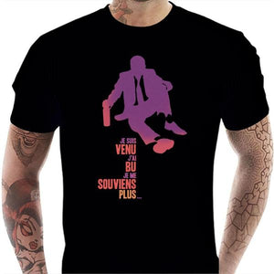T-shirt humour homme - Homme inconscient - Couleur Noir - Taille S