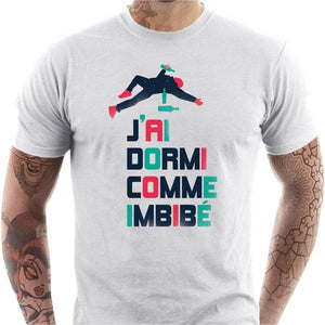 T-shirt humour homme - Imbibe - Couleur Blanc - Taille S