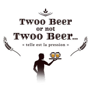 T-shirt original - Twoo beers - Couleur Blanc
