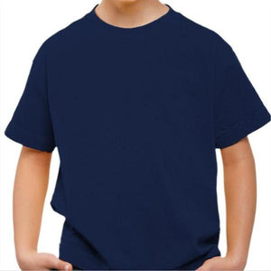 T-shirt vierge - Enfant - Couleur Bleu Nuit - Taille 4 ans