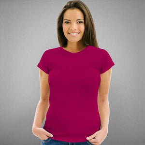 Tshirt vierge - Femme - Couleur Fuchsia - Taille S
