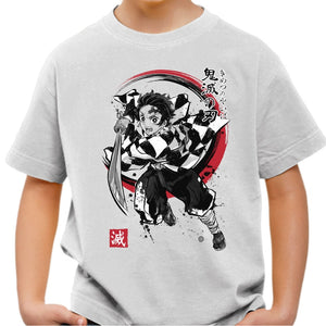 T-shirt Enfant Geek - Demon Slayer Sumi-e