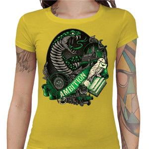 T-shirt Geekette - Serpentard - House of Ambition