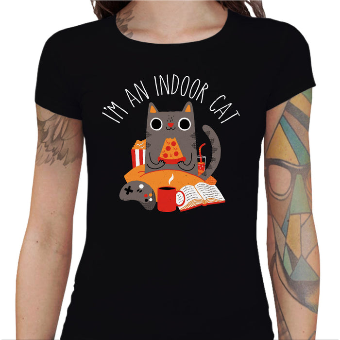 T-shirt Geekette - Indoor Cat