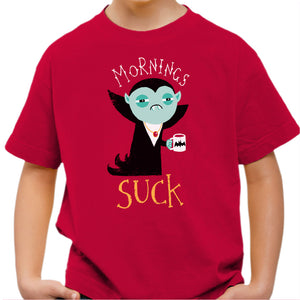T-shirt Enfant Geek - Mornings Suck