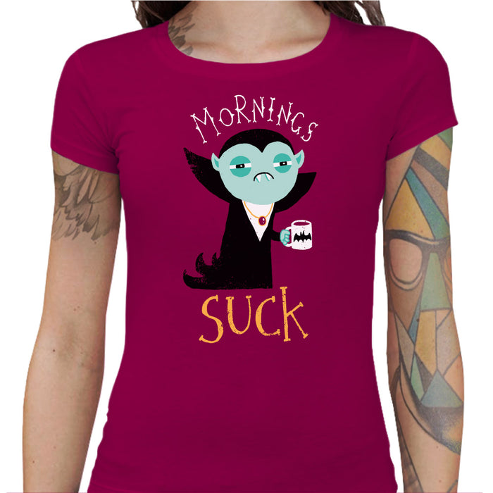 T-shirt Geekette - Mornings Suck