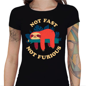 T-shirt Geekette - Not fast not furious