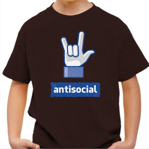 T-shirt Enfant Geek - Antisocial