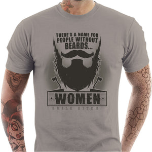 T-shirt humour homme - Homme sans barbe