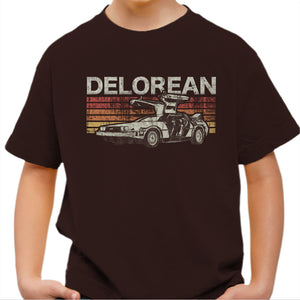 T-shirt Enfant Geek - Retro Delorean