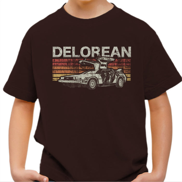 T-shirt Enfant Geek - Retro Delorean