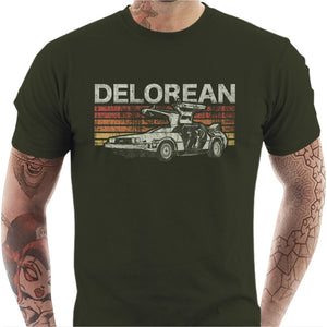 T-shirt Geek Homme - Retro Delorean