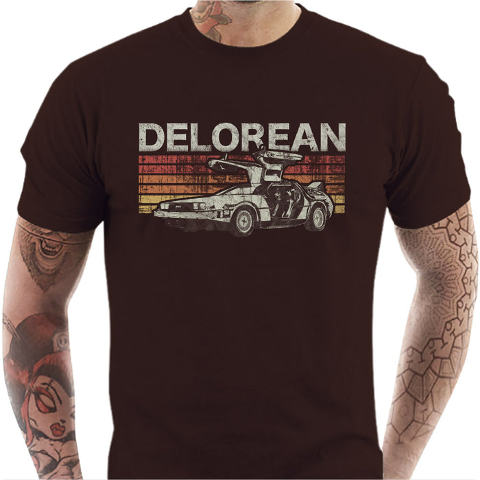 T-shirt Geek Homme - Retro Delorean